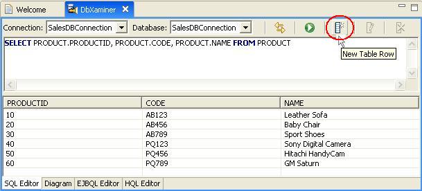 Sql add row to a table