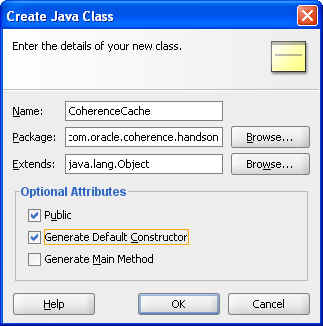 Creating a Java Class