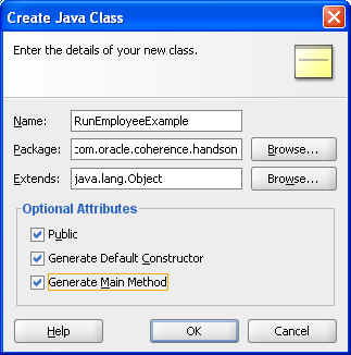 Creating a Java Class