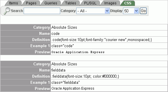 Description of css_finder.gif follows Description of css_finder.gif follows