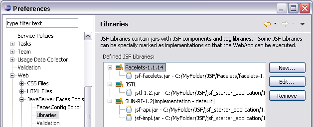 JSF Libraries