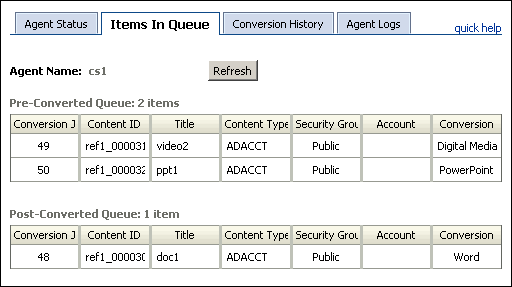 Surrounding text describes agent_queues_page.gif.