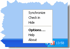 Icon in system tray