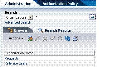 Search Organizations