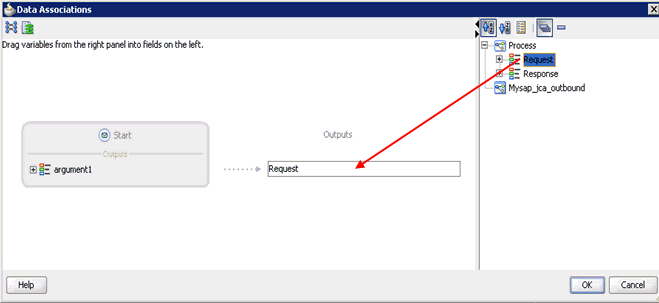 Data Associations dialog