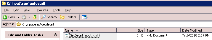 Input XML document