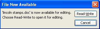 File Now Available Dialog