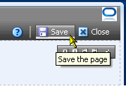 Oracle Composer Save button