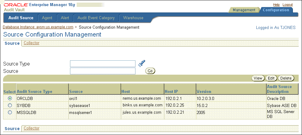 Description of srcconfigmgmt.gif follows Description of srcconfigmgmt.gif follows