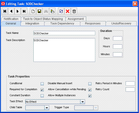 SODChecker task SODChecker task