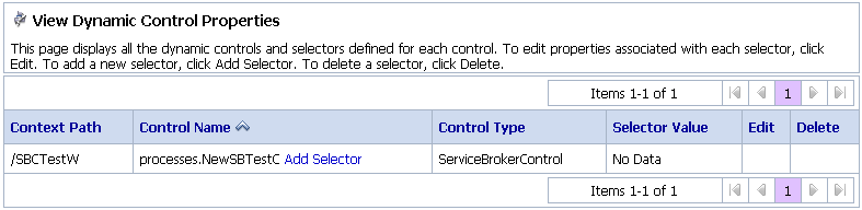 View Dynamic Control Properties