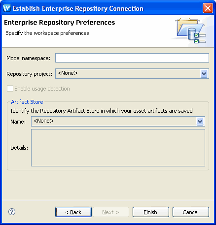 Enterprise Repository Preferences