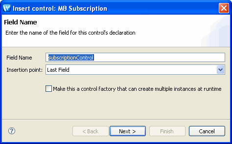 Insert Control: MB Subscription
