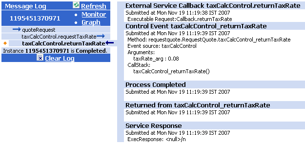 Message Log with Details