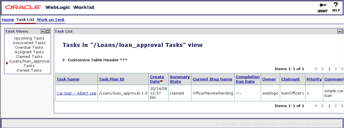 Worklist Manager Portal