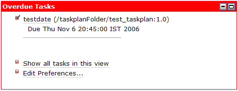Overdue Tasks Portlet