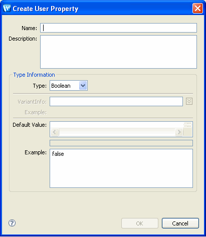 Create User Properties for Task Plan