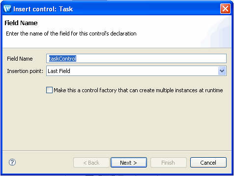 Insert Worklist Control