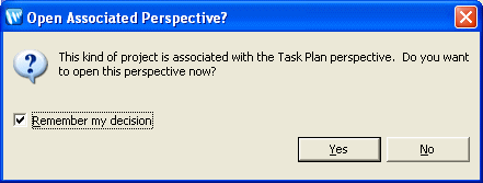 Open Associated Perspective? Confirmation Box 