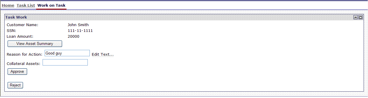 View Asset Summary