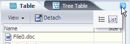Arrows next to tab indicate overflow