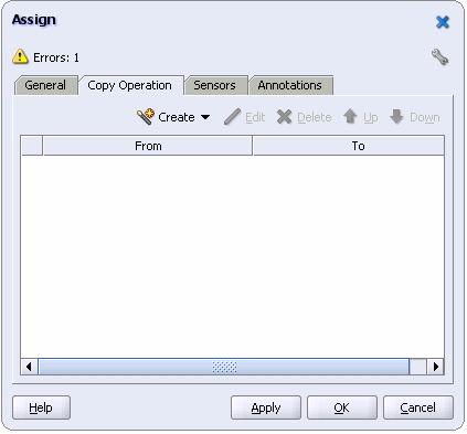 This image shows the Assign dialog box