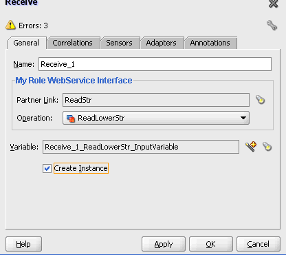 This screen shows the Edit Receive dialog box