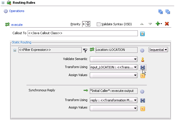 Routing Rules dialog box