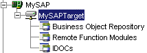 Connected SAP target