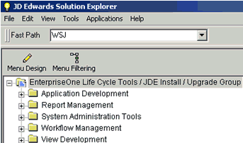 JD Edwards Solution Explorer