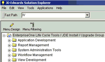 JD Edwards Solution Explorer