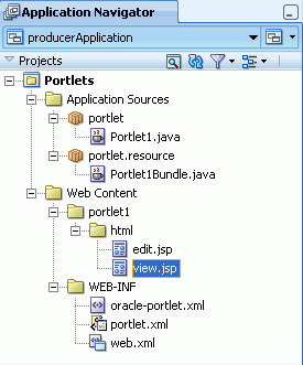 Shows contents of the Applications - Navigator.