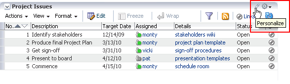 Personalize icon on a List Viewer task flow header