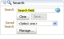 Search Main View task flow