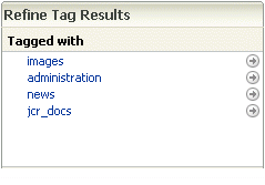 Refine Selection pane in Tag Center