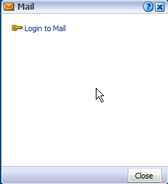 Mail icon pop-up