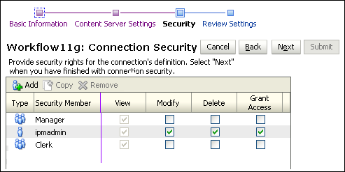 Workflow Connection Security graphic