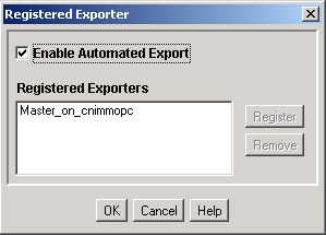 Surrounding text describes Registered Exporter screen.