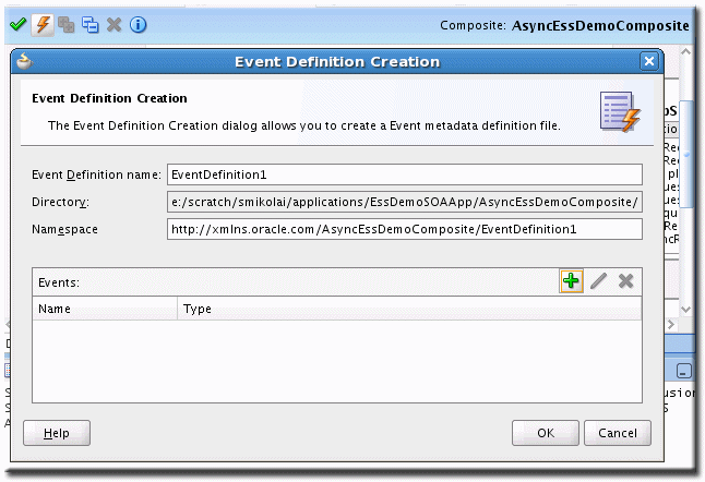 Event Definition Creation