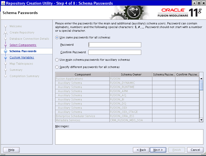 Passwords Screen. Described in surrounding text.