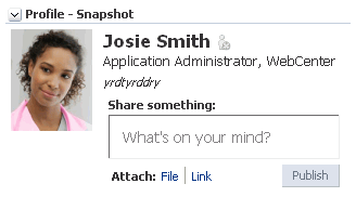 Profile Snapshot task flow