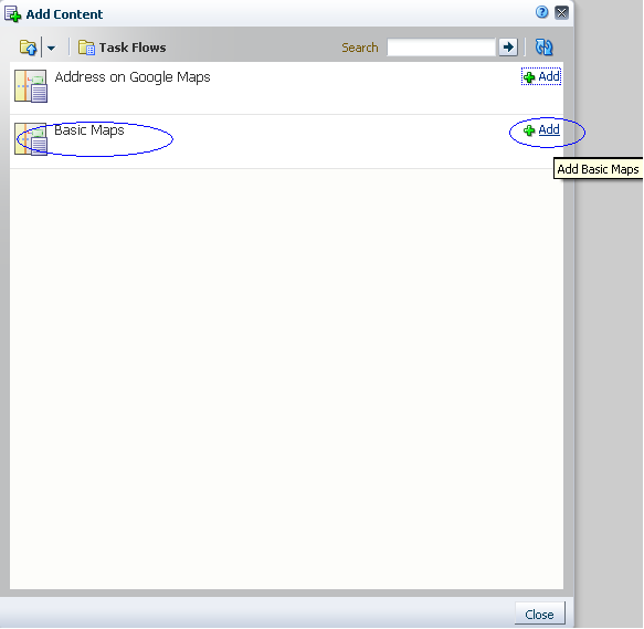 Basic Maps Task Flow in the Resource Catalog