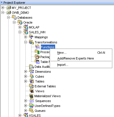 Oracle Warehouse Builderの変換