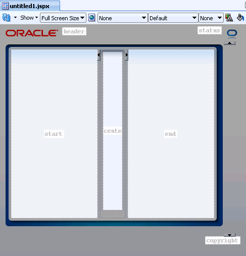 Oracle Three Column Layout template