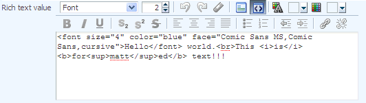 RichTextEditor in source mode