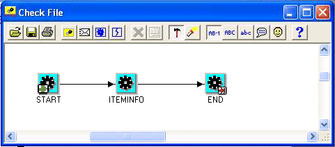 CHECK_FILE Oracle Workflow process in Workflow Builder.