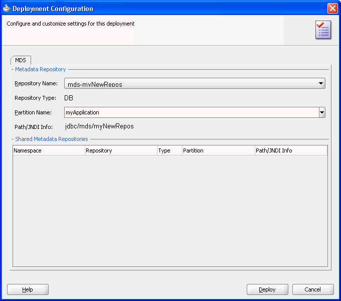 MDS configuration