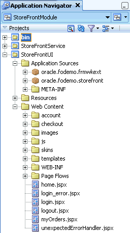 Project workspace contains files