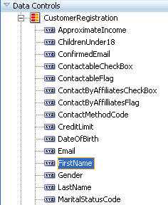 Attributes for service requests below the collection