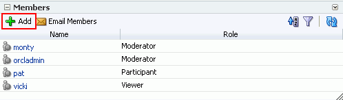 Add icon in the Members task flow